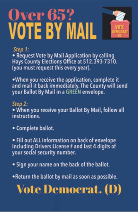 How to vote by mail if you are over 65