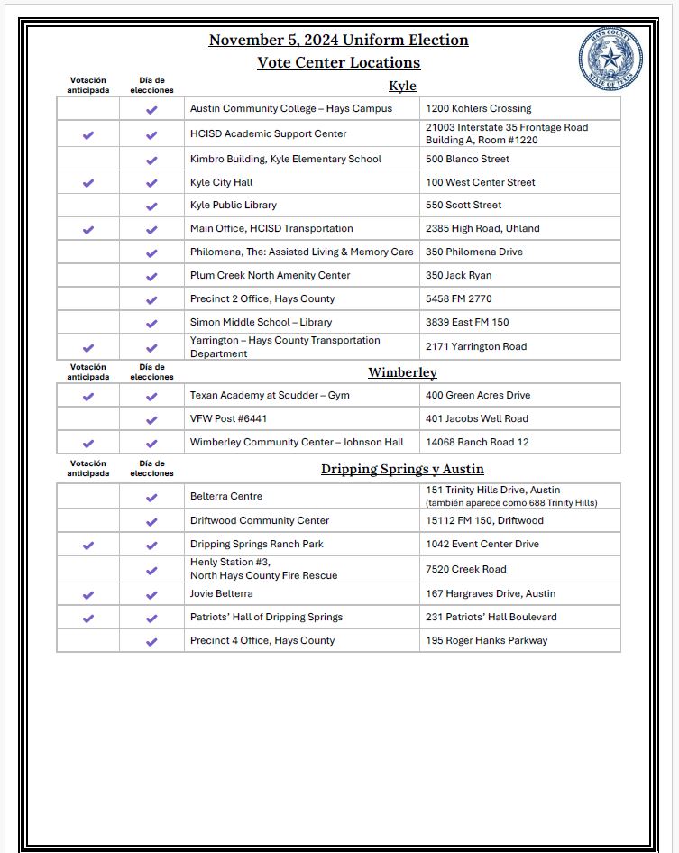 Voting Centers Nov 2024 Spanish Page 2